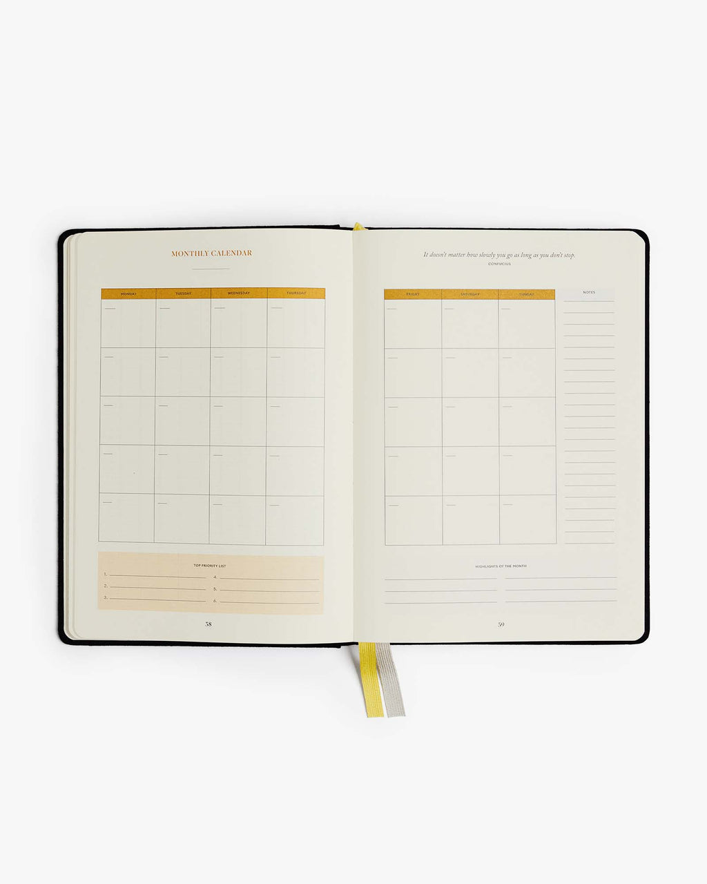 Productivity Planner - Black