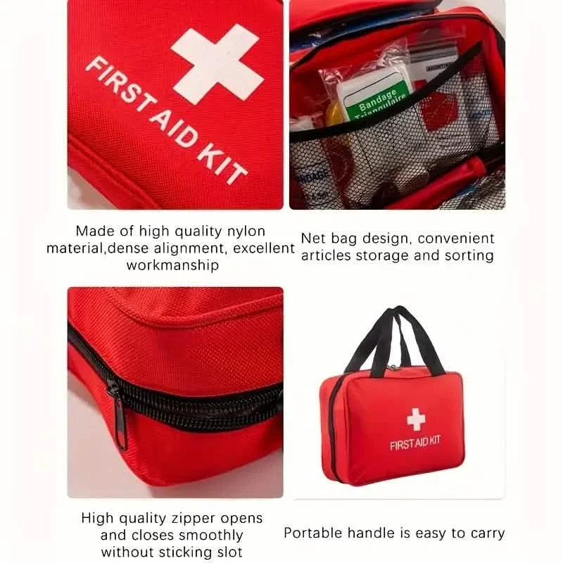 Portable First Aid Kit for Camping, Hiking & Outdoor Activities