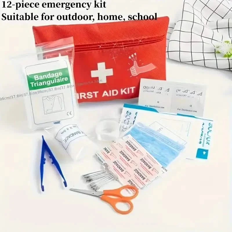 Portable First Aid Kit for Camping, Hiking & Outdoor Activities
