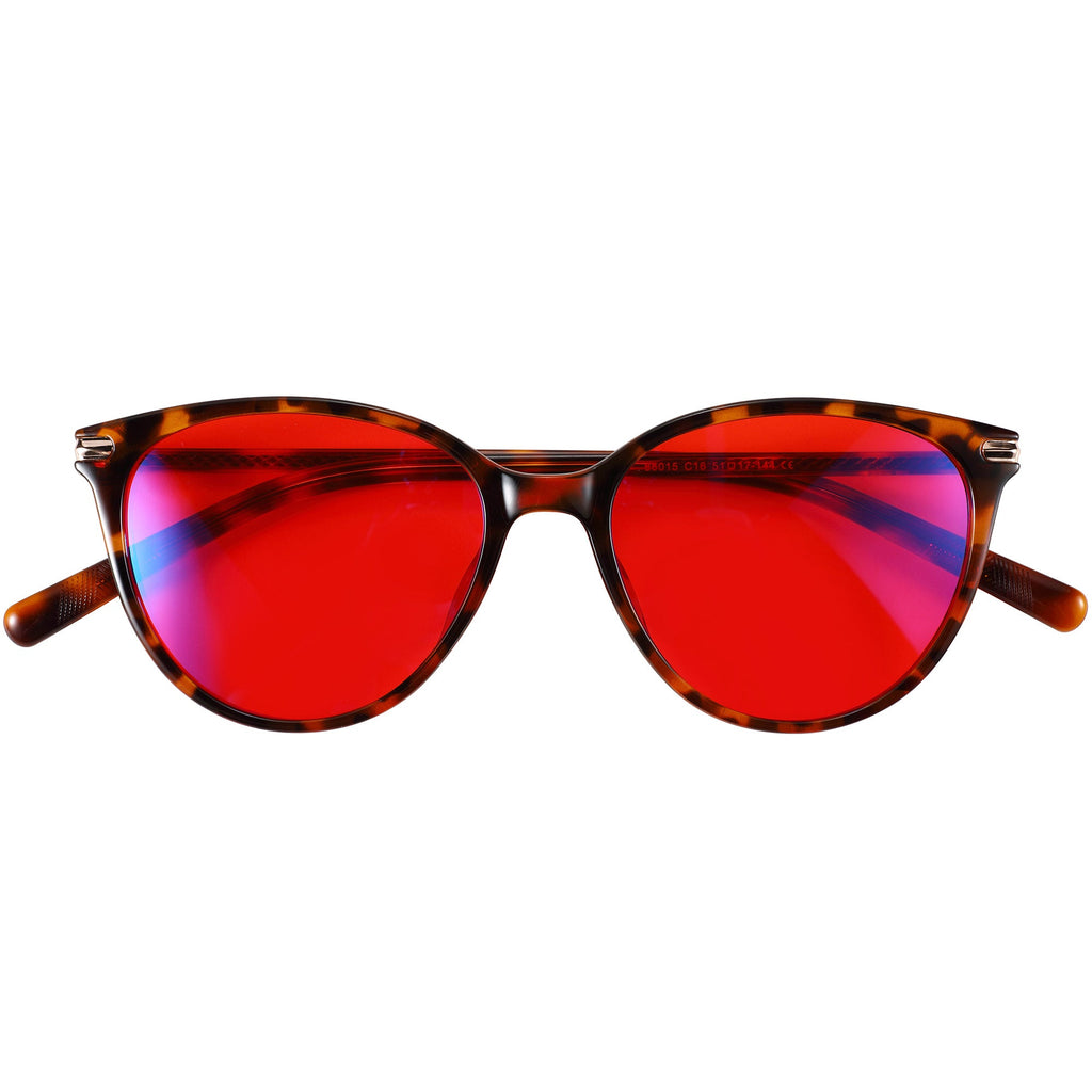 SleepAidMax Red Jen Blue Light Glasses – Tortoise