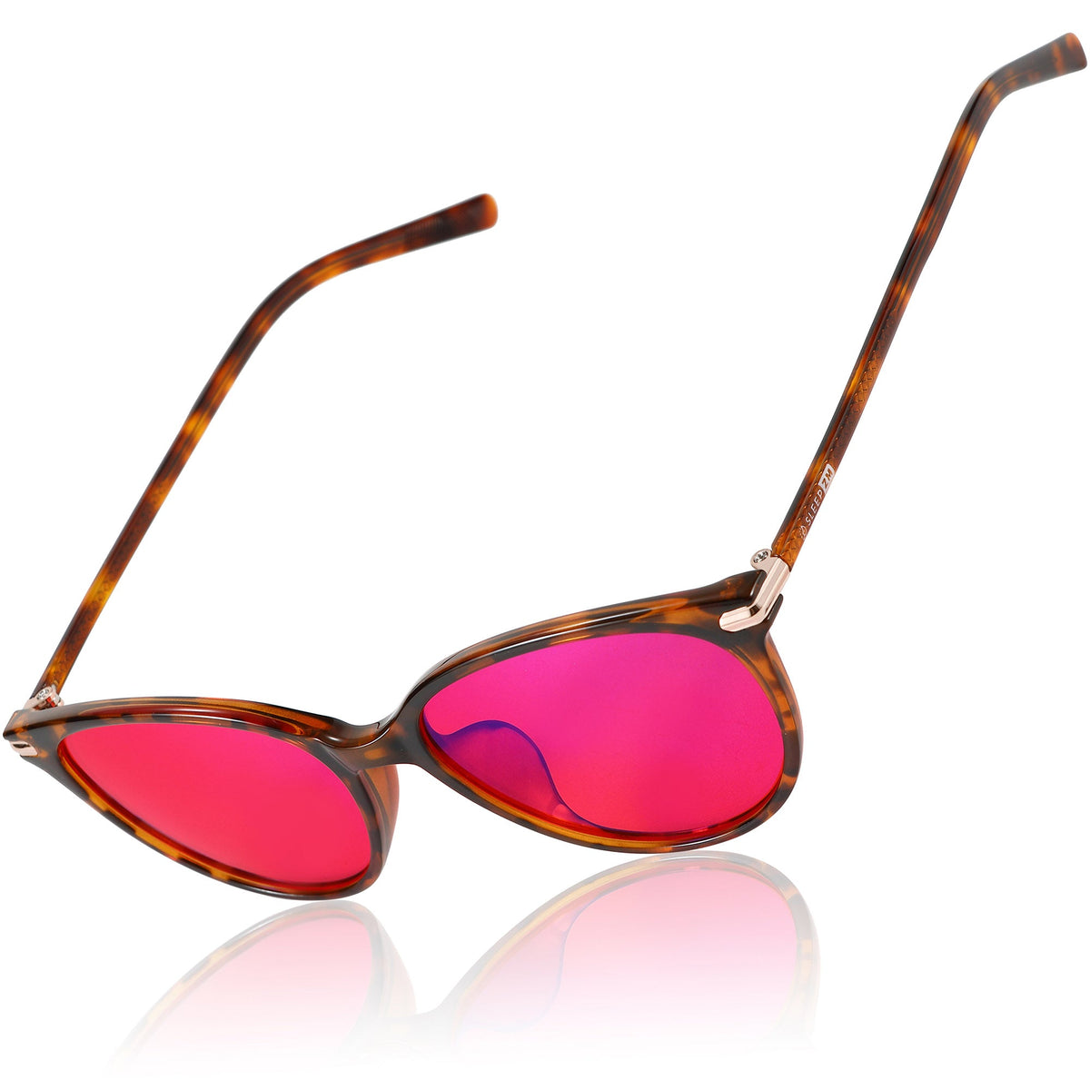 SleepAidMax Red Jen Blue Light Glasses – Tortoise