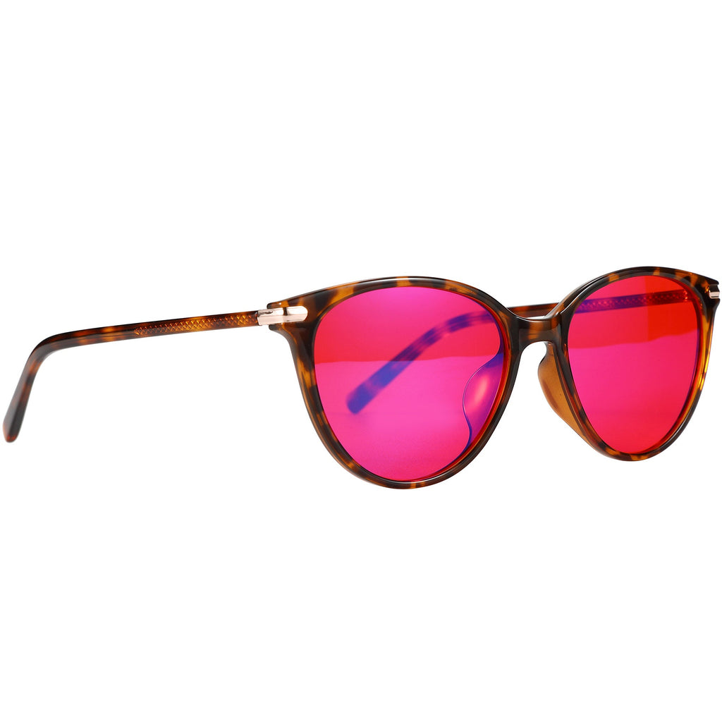 SleepAidMax Red Jen Blue Light Glasses – Tortoise