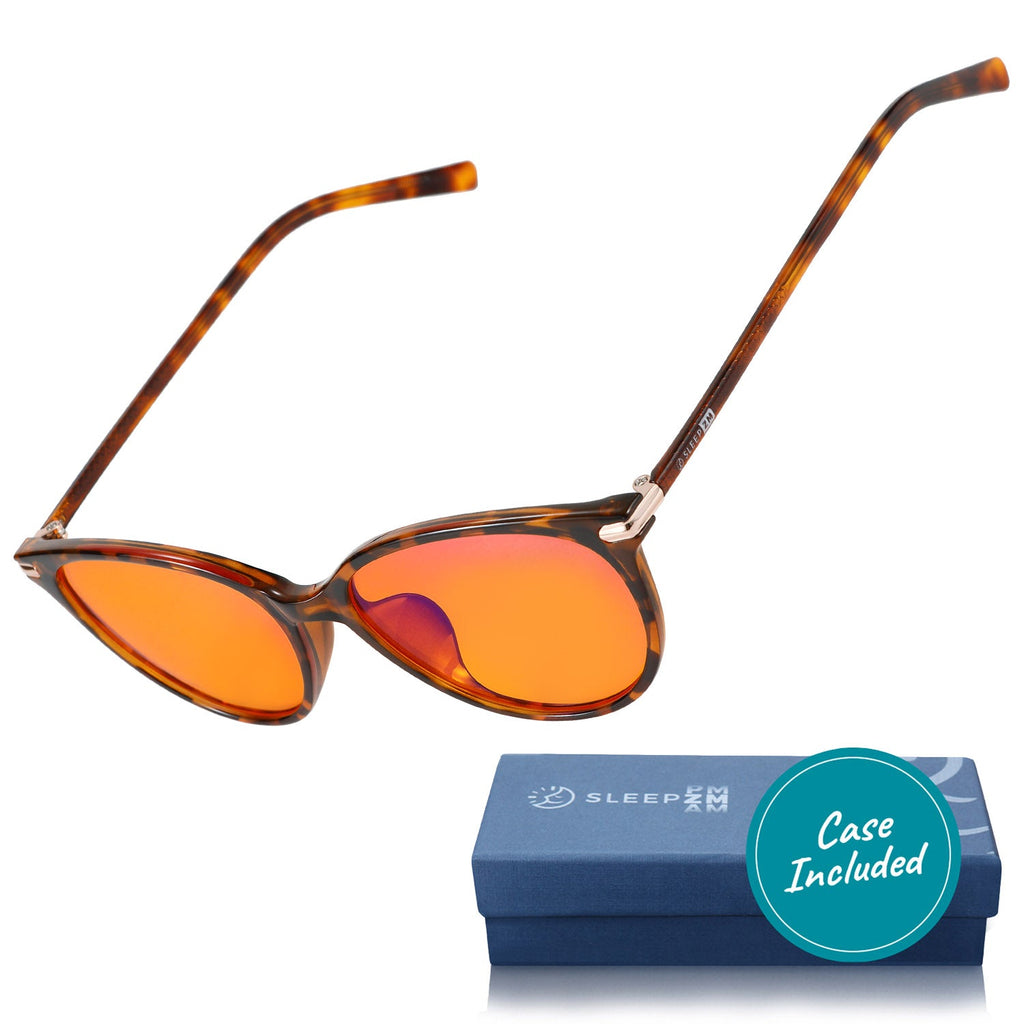 SleepAid Orange Jen Blue Light Glasses – Tortoise